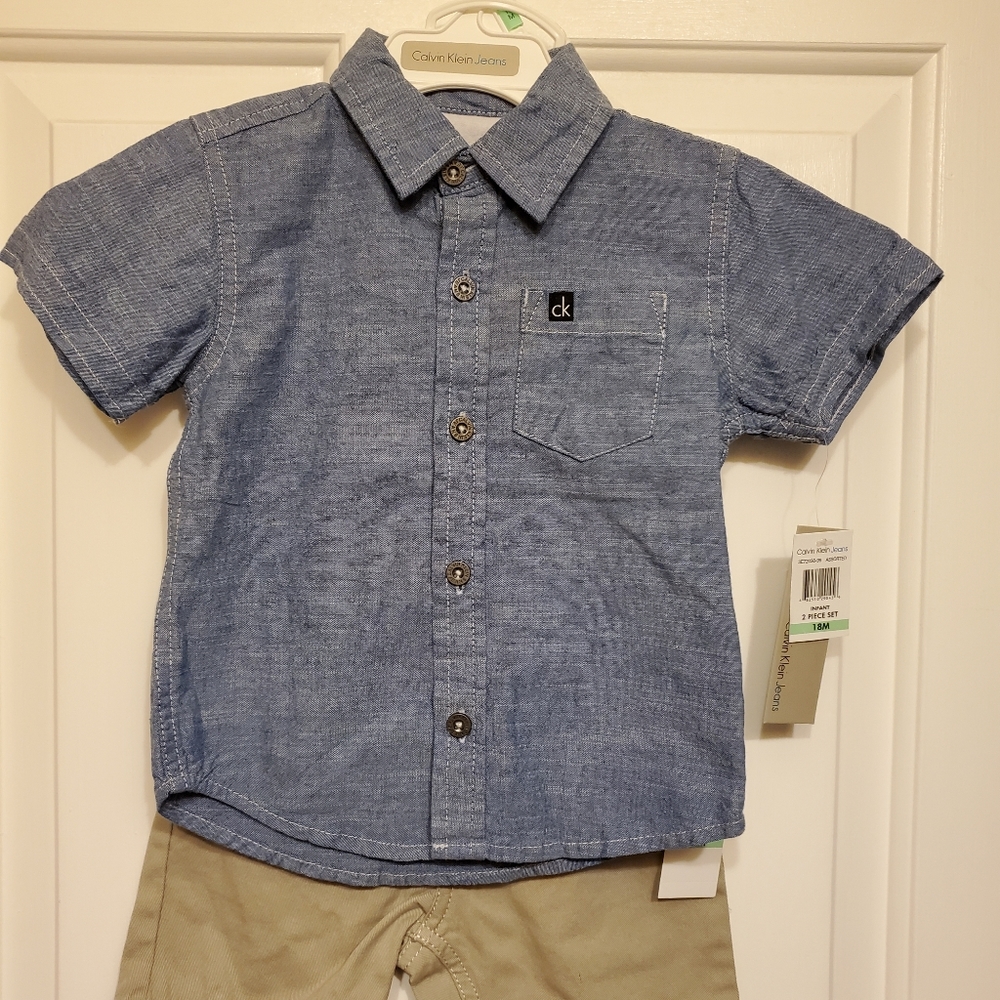 NWT Calvin Klein Short Set